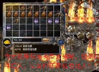 传奇私服玩家类型大揭秘,你是战斗狂人、装备控还是社交达人? 传奇私服玩家类型大揭秘,你是战斗狂人、装备控还是社交达人?