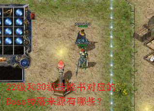 22级和30级技能书对应的Boss掉落来源有哪些? 22级和30级技能书对应的Boss掉落来源有哪些?