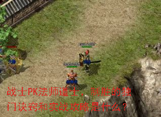 战士PK法师道士,制胜的独门诀窍和实战攻略是什么? 战士PK法师道士,制胜的独门诀窍和实战攻略是什么?