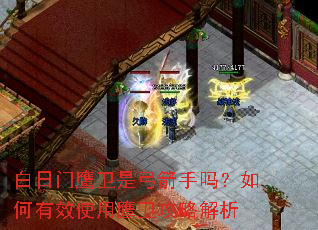 白日门鹰卫是弓箭手吗?如何有效使用鹰卫攻略解析 白日门鹰卫是弓箭手吗?如何有效使用鹰卫攻略解析