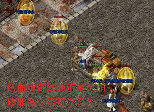 热血传奇法师流星火雨技能多少级可学习? 热血传奇法师流星火雨技能多少级可学习?