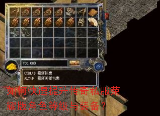 如何快速提升传奇私服荣耀版角色等级与装备? 如何快速提升传奇私服荣耀版角色等级与装备?