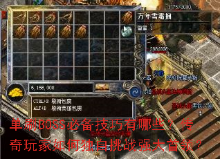 ��ˢBOSS�ر���������Щ�����������ζ�����սǿ�����죿