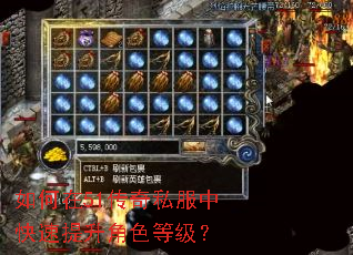 如何在51传奇私服中快速提升角色等级? 如何在51传奇私服中快速提升角色等级?