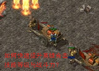 如何快速提升英雄合击技能等级与战斗力? 如何快速提升英雄合击技能等级与战斗力?