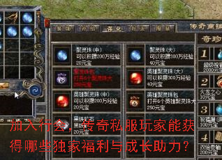加入行会,传奇私服玩家能获得哪些独家福利与成长助力? 加入行会,传奇私服玩家能获得哪些独家福利与成长助力?