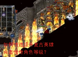 如何快速提升复古英雄合击传奇角色等级? 如何快速提升复古英雄合击传奇角色等级?