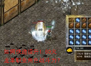 如何快速提升1.80火龙单职业角色战斗力? 如何快速提升1.80火龙单职业角色战斗力?