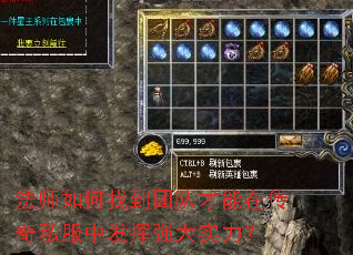 法师如何找到团队才能在传奇私服中发挥强大实力? 法师如何找到团队才能在传奇私服中发挥强大实力?
