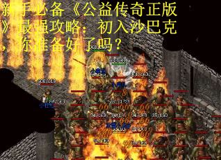 新手必备《公益传奇正版》最强攻略：初入沙巴克，你准备好了吗？