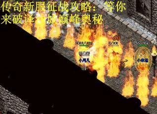 传奇新服征战攻略：等你来破译沙城巅峰奥秘