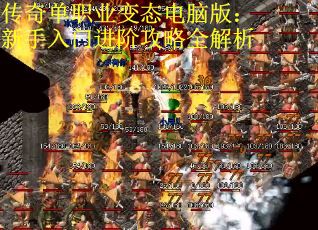 传奇单职业变态电脑版：新手入门进阶攻略全解析