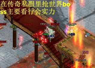 在传奇私服里抢世界boss主要看行会实力