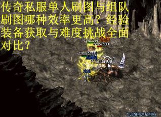 传奇私服单人刷图与组队刷图哪种效率更高？经验装备获取与难度挑战全面对比？