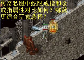 传奇私服中蛇眼戒指和金戒指属性对比如何？哪款更适合玩家选择？